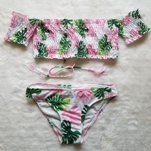NEW Tropical Print Bandeau Bikini
